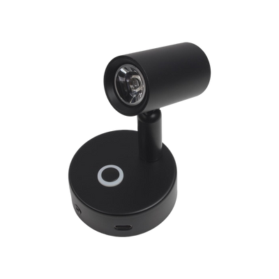 Haba Felino opbouwspot met USB-C touch dim schak. zwart