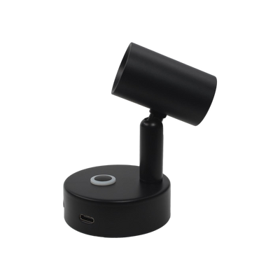 Haba Felino opbouwspot met USB-C touch dim schak. zwart
