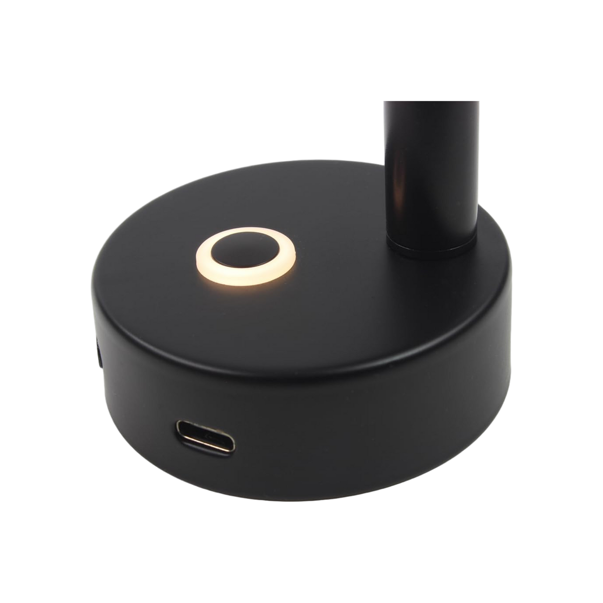 Haba Felino opbouwspot met USB-C touch dim schak. zwart