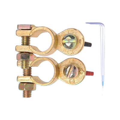 Pro Plus Accupoolklemmen Set (+) En (-) Met Vleugelmoer Rood/Zwart In