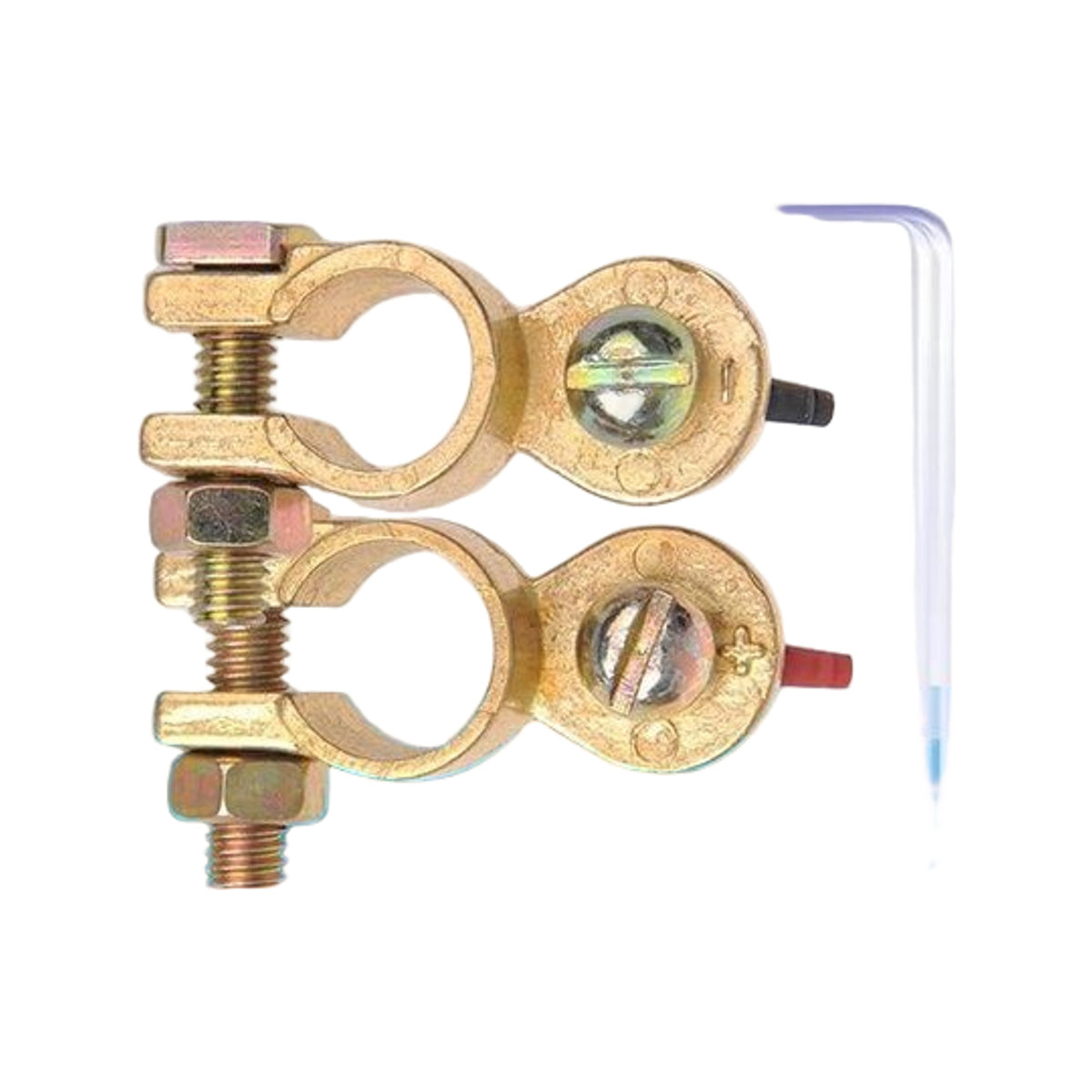 Pro Plus Accupoolklemmen Set (+) En (-) Met Vleugelmoer Rood/Zwart In