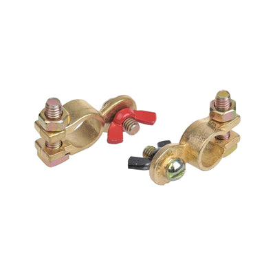 Pro Plus Accupoolklemmen Set (+) En (-) Met Vleugelmoer Rood/Zwart In