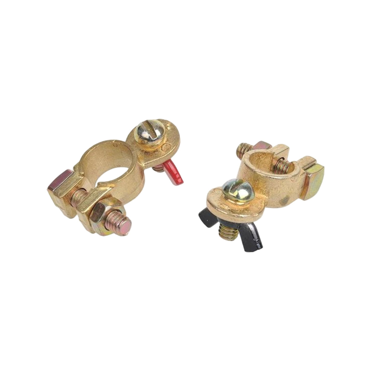 Pro Plus Accupoolklemmen Set (+) En (-) Met Vleugelmoer Rood/Zwart In