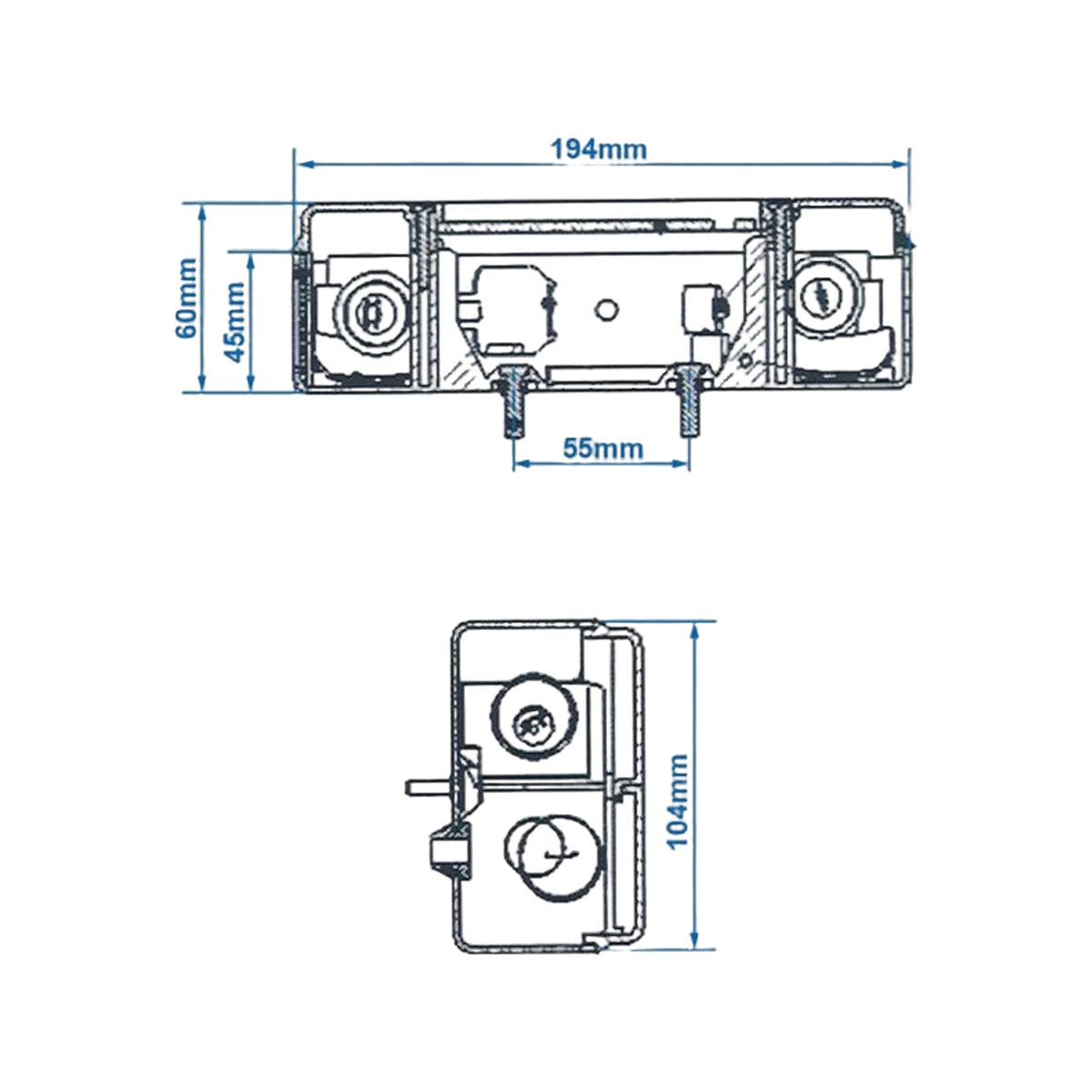 Pro Plus Achterlicht 5 Functies 194X104Mm Links In Blister