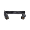 Pro Plus Spiraalkabel 3M Met 2X Stekker 7-Polig Pvc In Blister