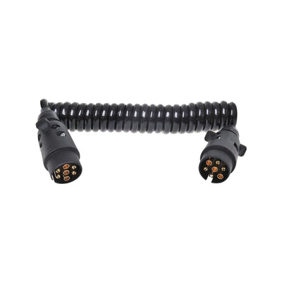 Pro Plus Spiraalkabel 3M Met 2X Stekker 7-Polig Pvc In Blister