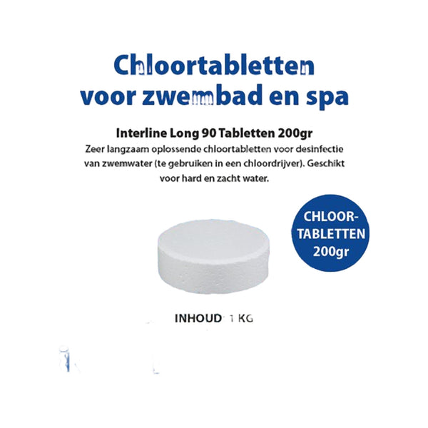 Interline Chloortabletten 1 kg (200 gram)