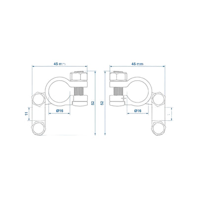 Pro Plus Accupoolklemmen Set (+) En (-) In Blister
