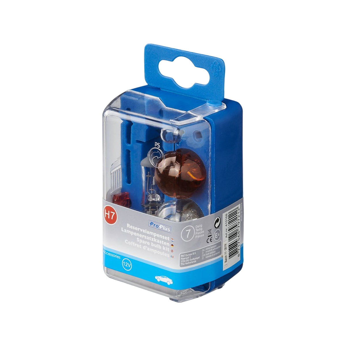 Pro Plus Reservelampenset H7 7-Delig (21W Oranje)