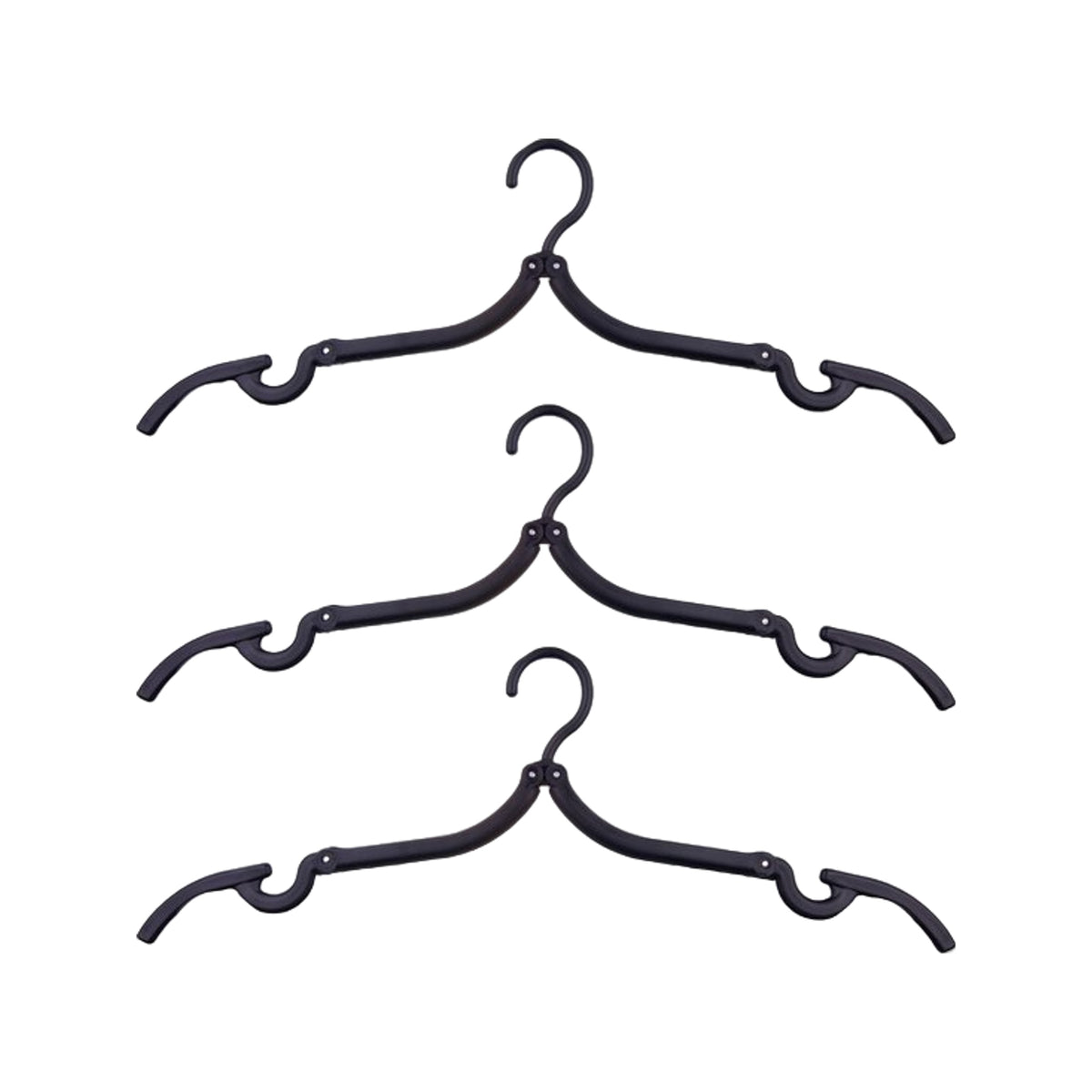 Bat Foldable Hanger black (3 st.)