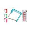 TAFELKLEEDKLEMMEN SET VAN 4STS TRANSPARANT