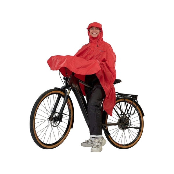 Lowland Bicycleponcho red