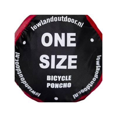 Lowland Bicycleponcho red