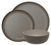 Trento servies 12 delig — light grey/ taupe