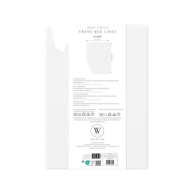Walra Hoeslaken Jersey Stretch Frans bed L wit