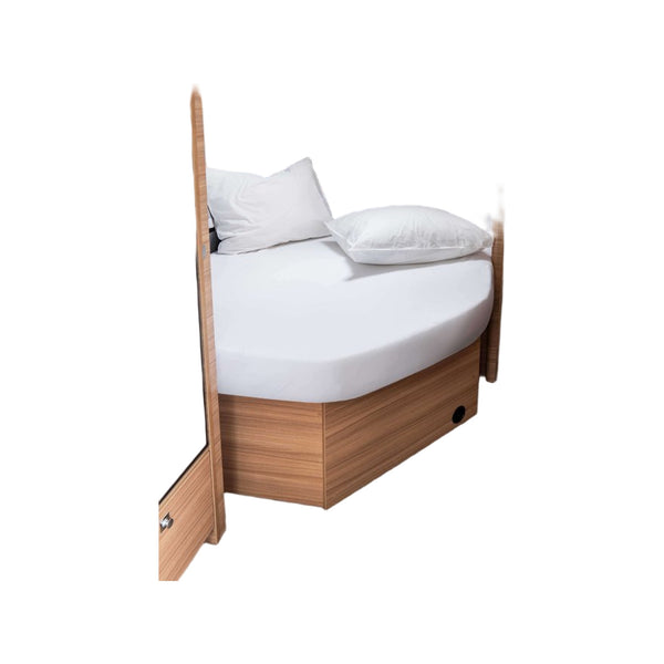 Walra Hoeslaken Jersey Stretch Frans bed R wit