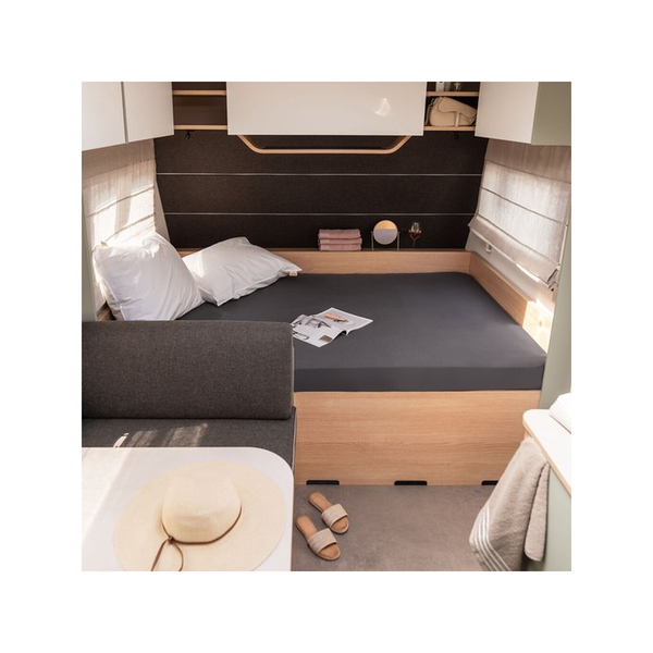 Walra Hoeslaken Jersey Stretch Hefbed antraciet