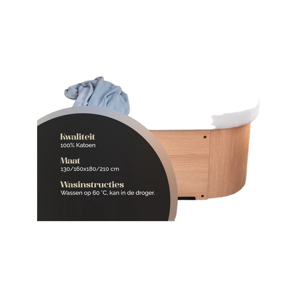 Walra Hoeslaken Jersey Stretch Queens bed antraciet