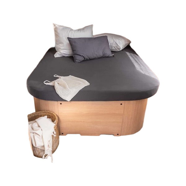 Walra Hoeslaken Jersey Stretch Queens bed antraciet