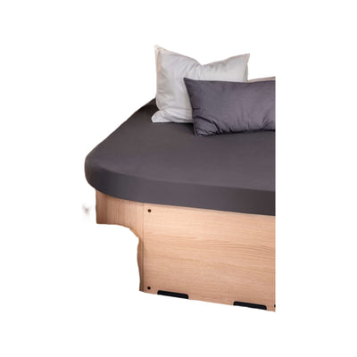 Walra Hoeslaken Jersey Stretch Queens bed antraciet