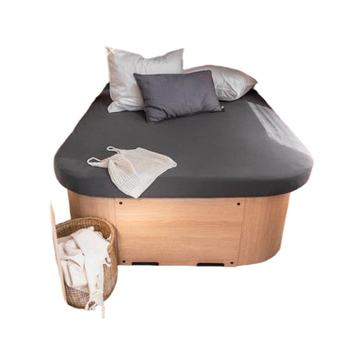 Walra Hoeslaken Jersey Stretch Queens bed antraciet