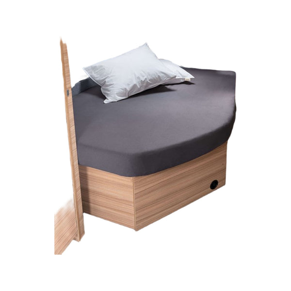 Walra Hoeslaken Jersey Stretch Frans bed R antraciet