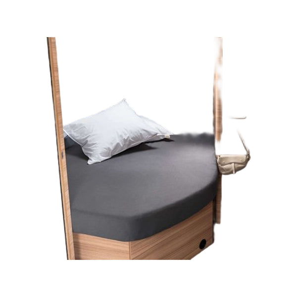 Walra Hoeslaken Jersey Stretch Frans bed R antraciet
