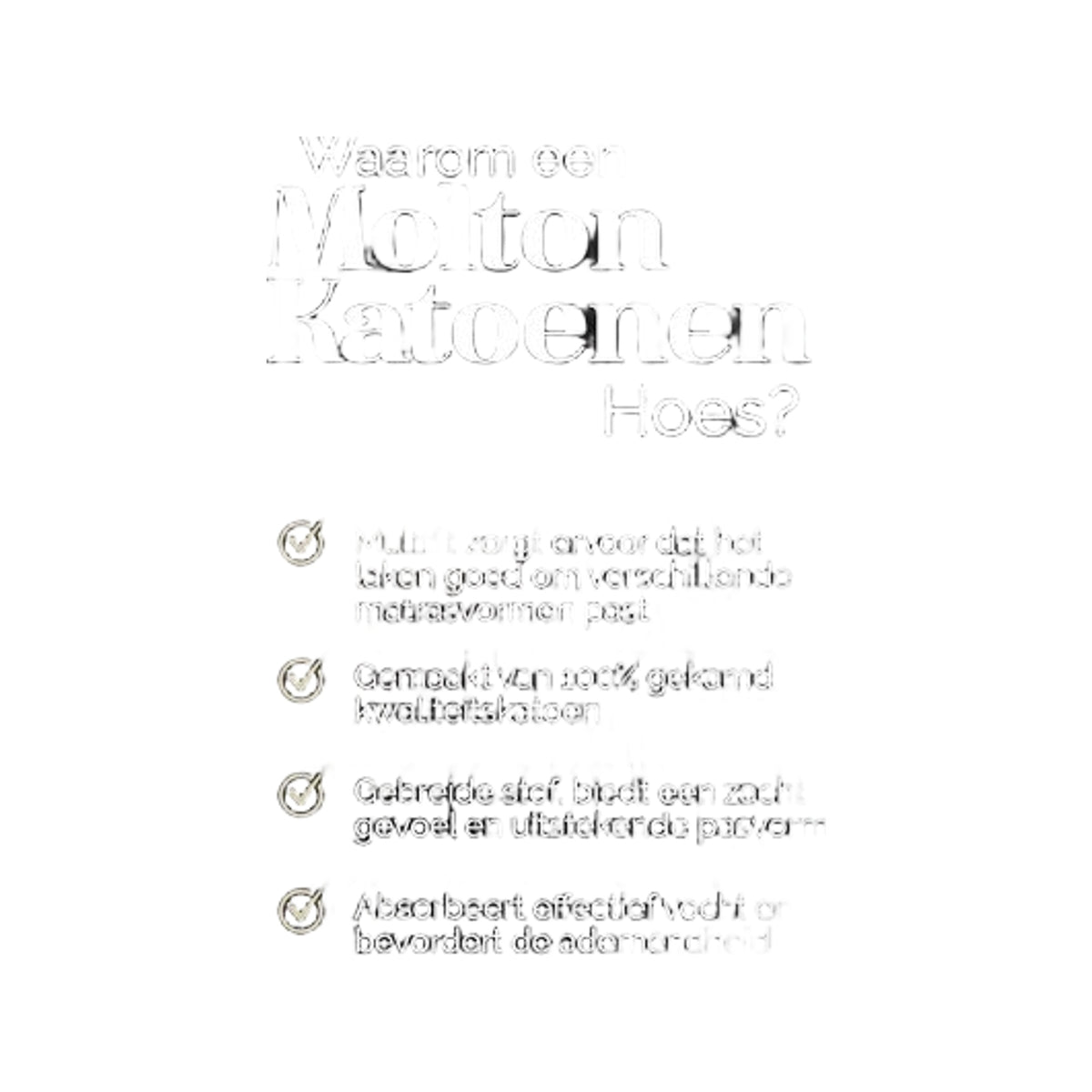 Walra Molton Cotton Cover Hefbed