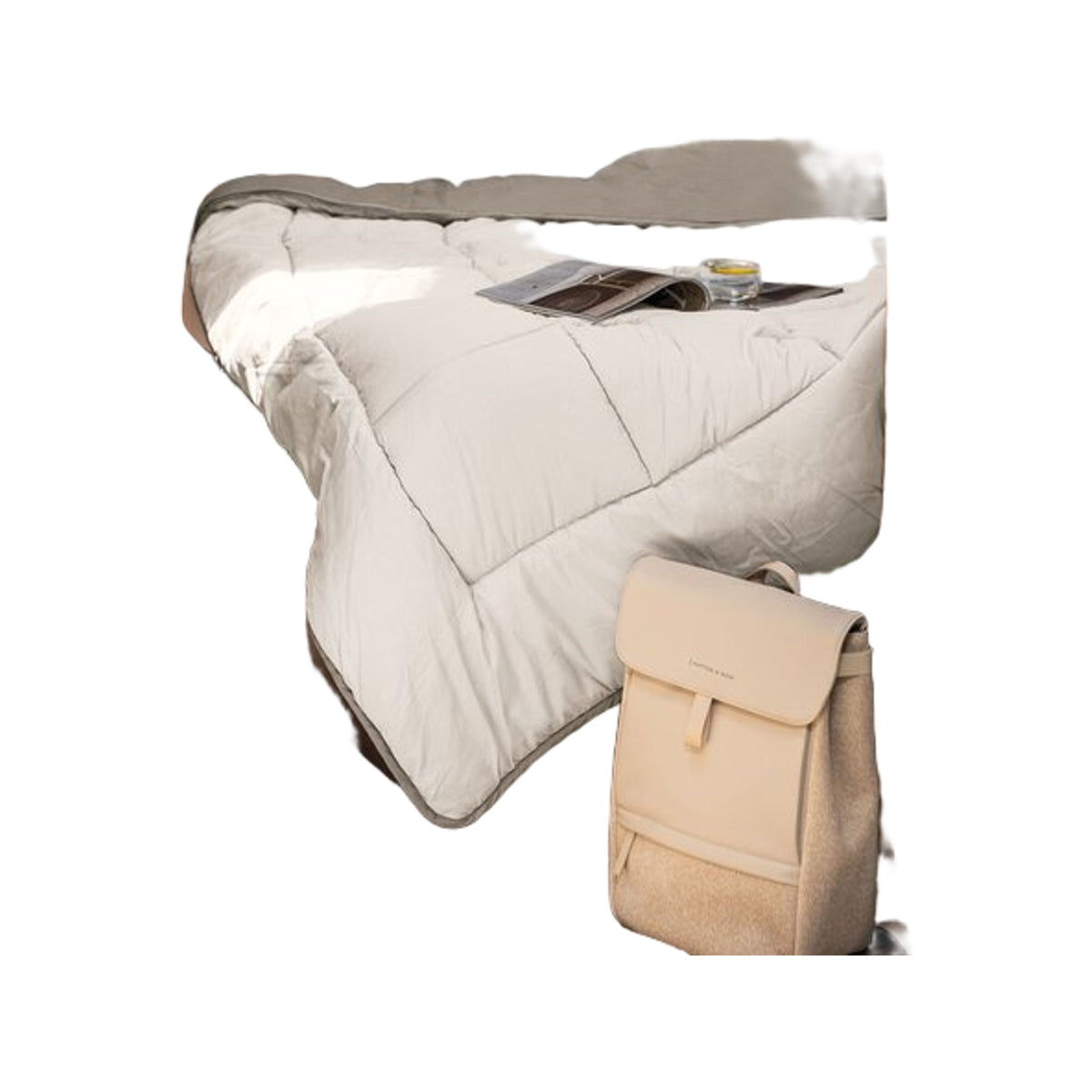 Walra Dekbed travel 240 x 200 cm zand / taupe