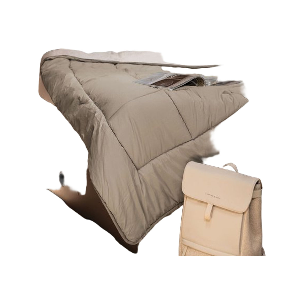 Walra Dekbed travel 240 x 200 cm zand / taupe