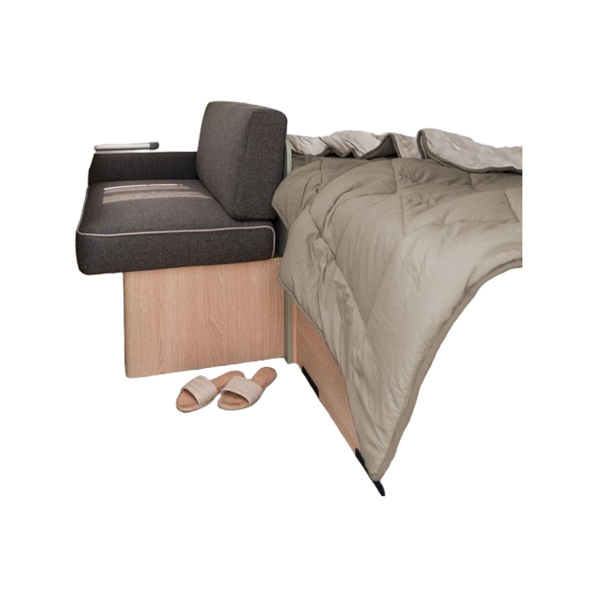 Walra Dekbed travel 240 x 200 cm zand / taupe