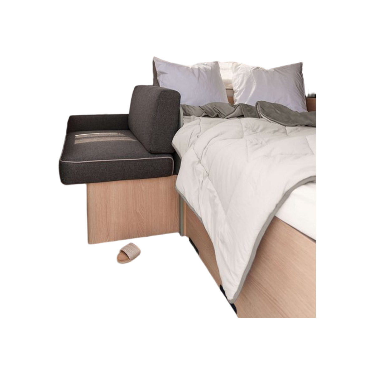 Walra Dekbed travel 240 x 200 cm zand / taupe