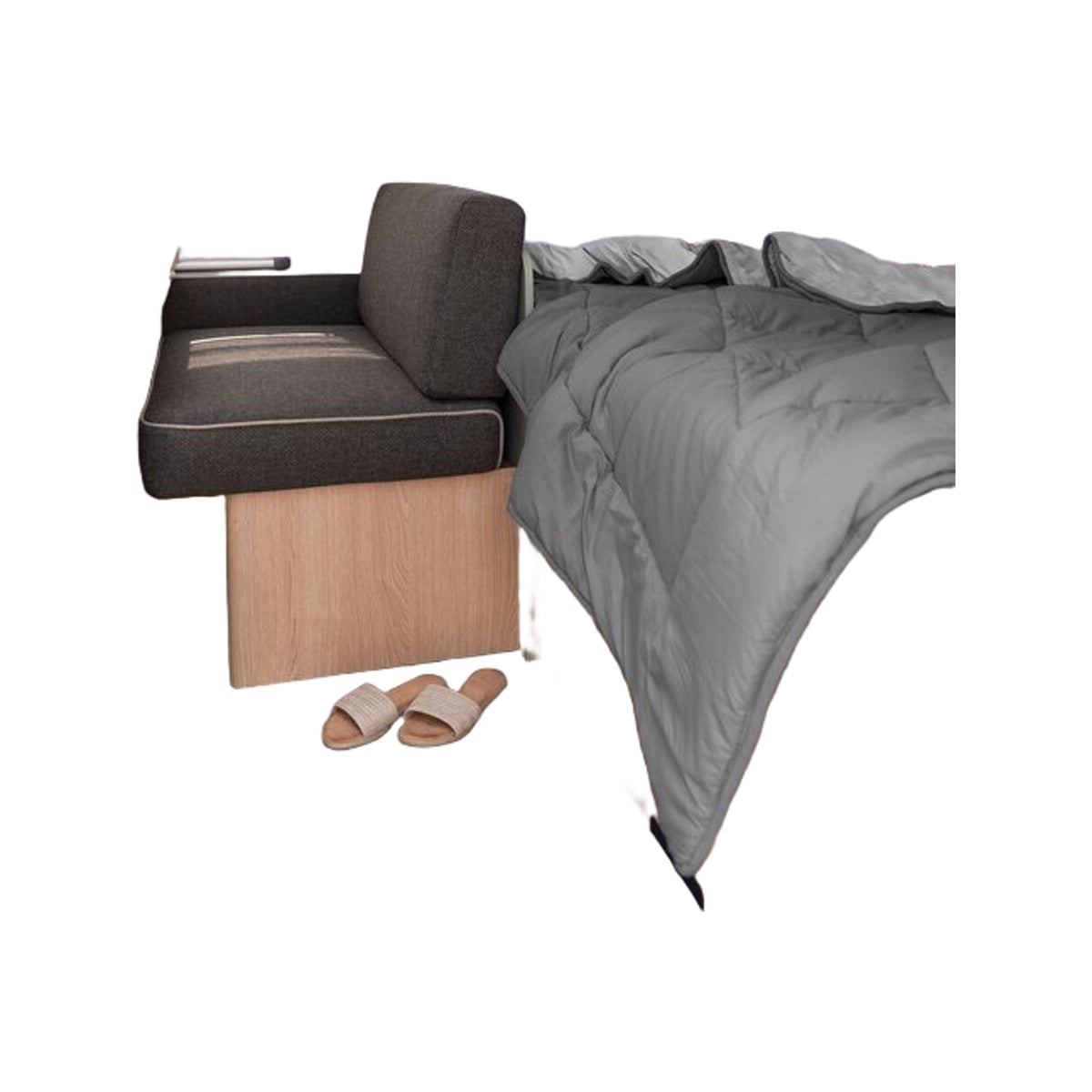 Walra Dekbed travel 200 x 200 cm grijs / antraciet