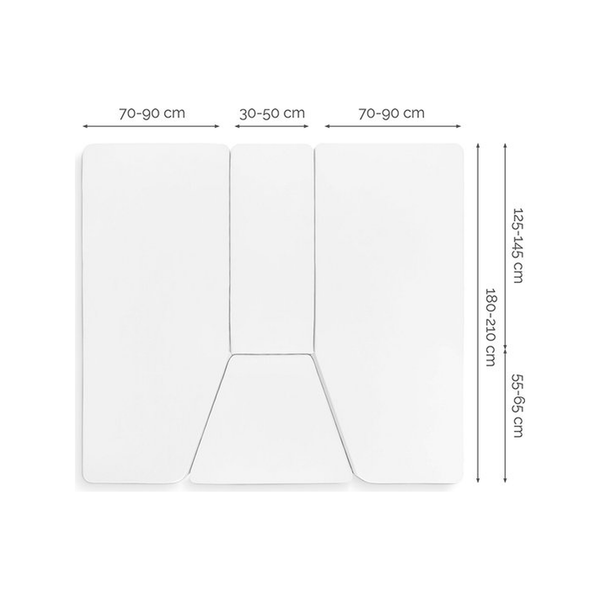 Walra Hoeslaken Jersey Stretch 4-delige set wit