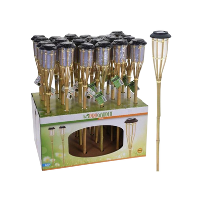Solarlamp Natural Bamboe 65Cm