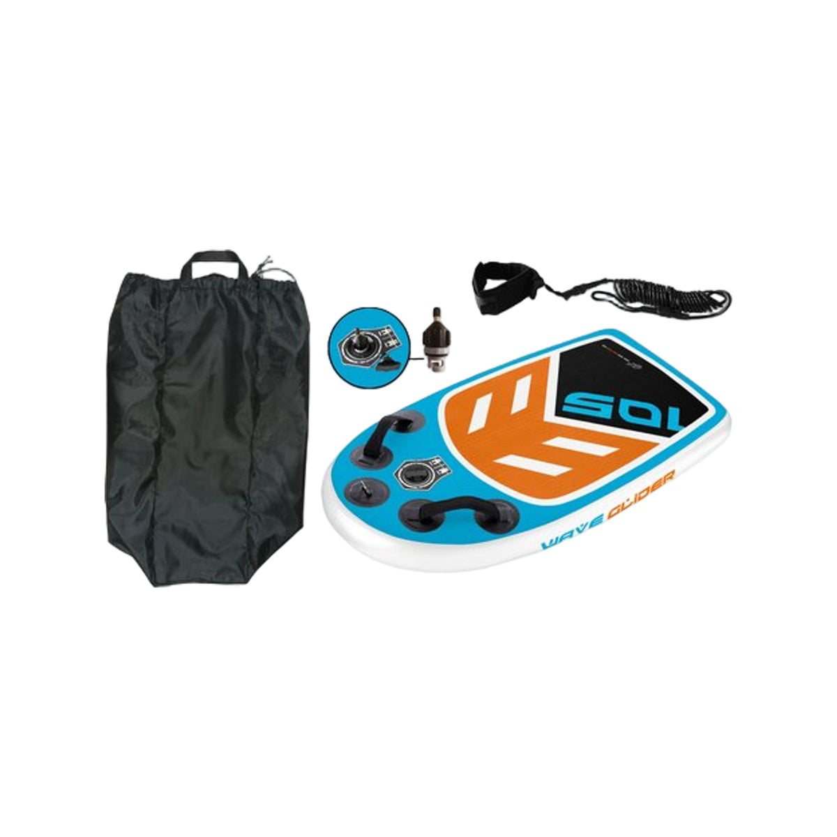 XQMAX 105 BODYBOARD BLUE ORANGE WHITE BLACK