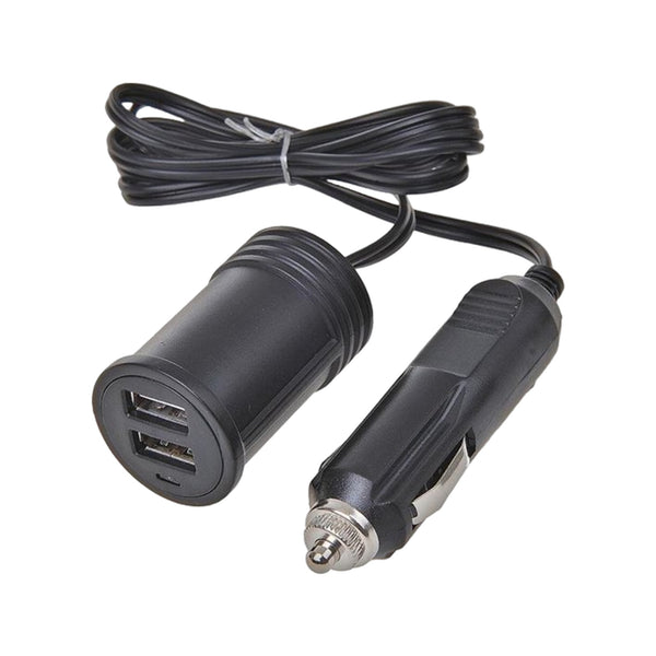 Pro Plus Verlengkabel 1M Met Usb Lader 2-Weg 12V/24V In Blister