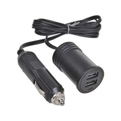 Pro Plus Verlengkabel 1M Met Usb Lader 2-Weg 12V/24V In Blister