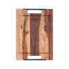 Bowls and Dishes Pure Rose Wood Steakplank met Sapgoot en Handvatten 35x25cm