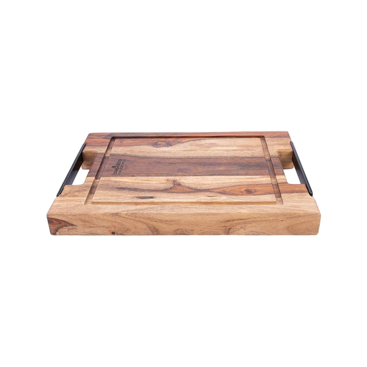 Bowls and Dishes Pure Rose Wood Steakplank met Sapgoot en Handvatten 35x25cm