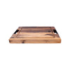 Bowls and Dishes Pure Rose Wood Steakplank met Sapgoot en Handvatten 40x30cm