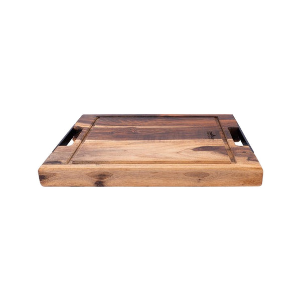 Bowls and Dishes Pure Rose Wood Steakplank met Sapgoot en Handvatten 40x30cm