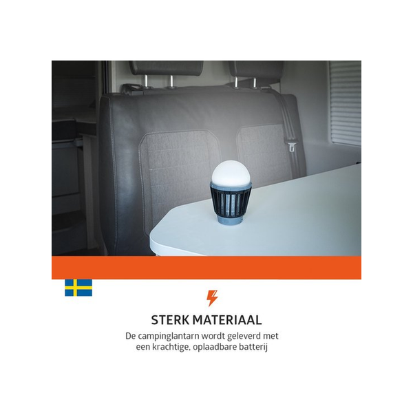 Campout Camping- & Insectenlamp 2 in 1 oplaadbaar