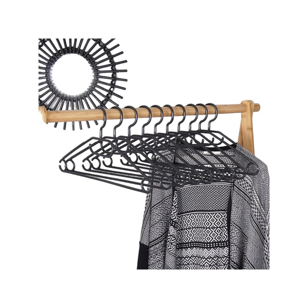KLEERHANGER SET 10STS ZWART