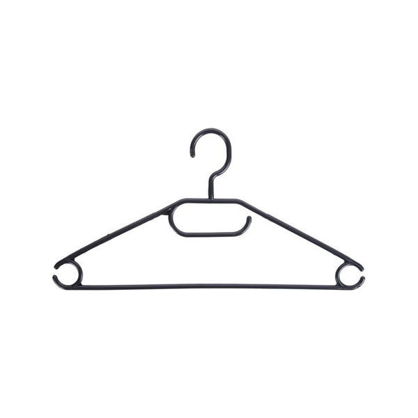 KLEERHANGER SET 10STS ZWART