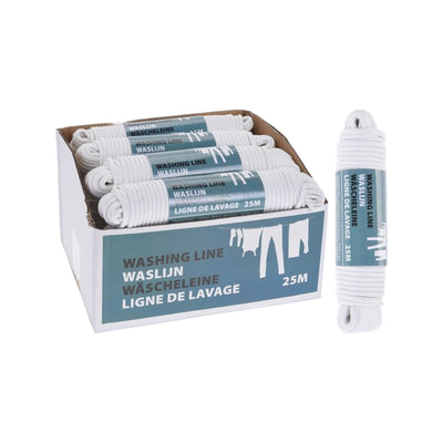 Waslijn 25 Meter Wit