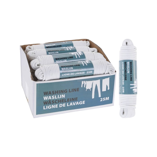 Waslijn 25 Meter Wit