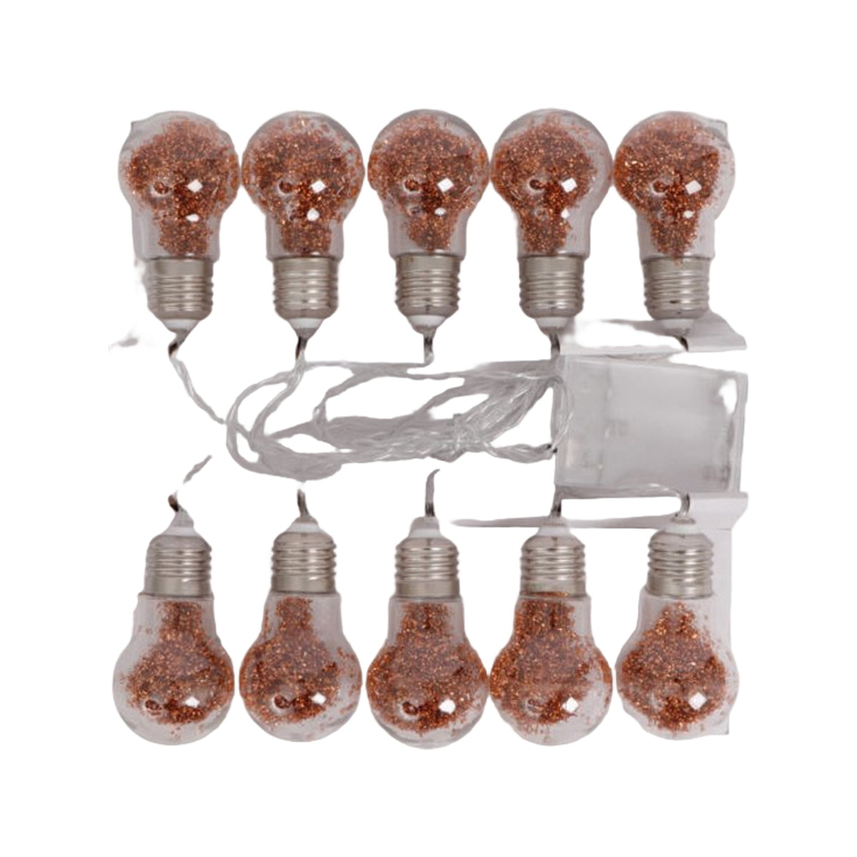 SENZA LED Glitter Bol Slinger Koper