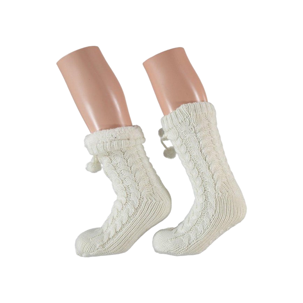 Apollo Ladies Home Socks With Fur