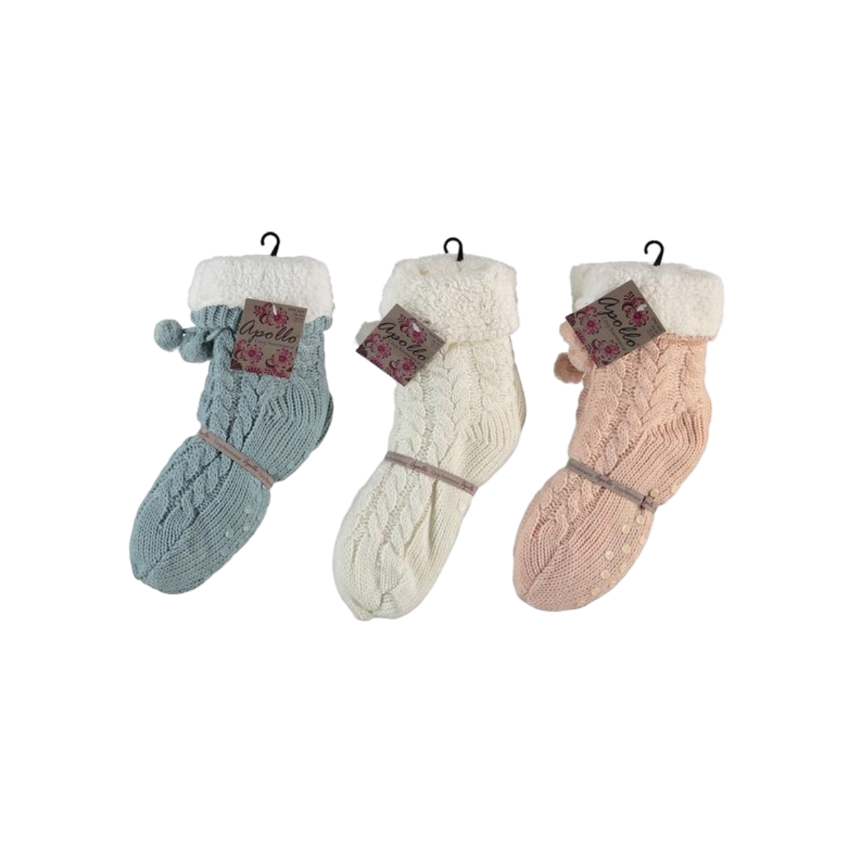 Apollo Ladies Home Socks With Fur